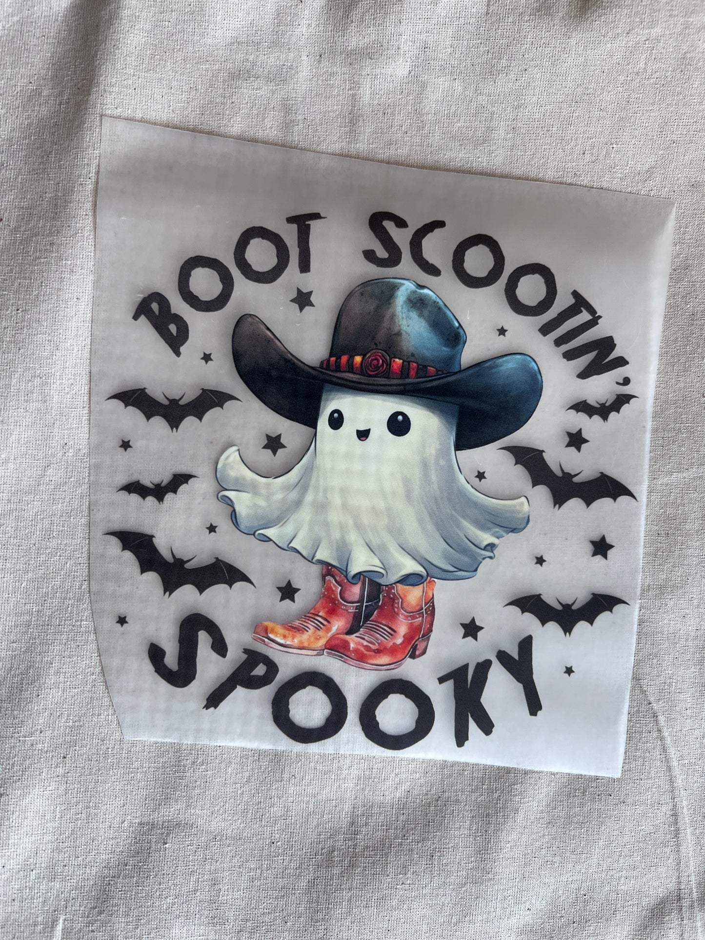 Boot Scootin Ghost - DTF Transfer