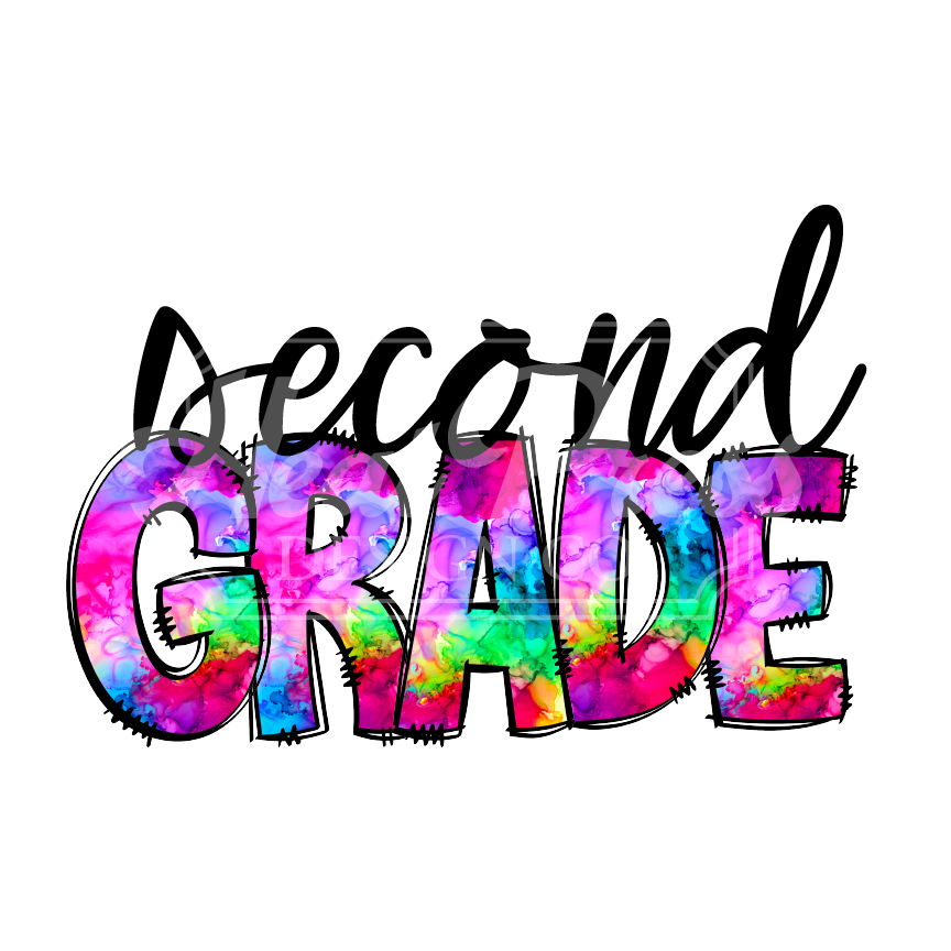 2nd Grade Tie Dye - Sublimation Transfer