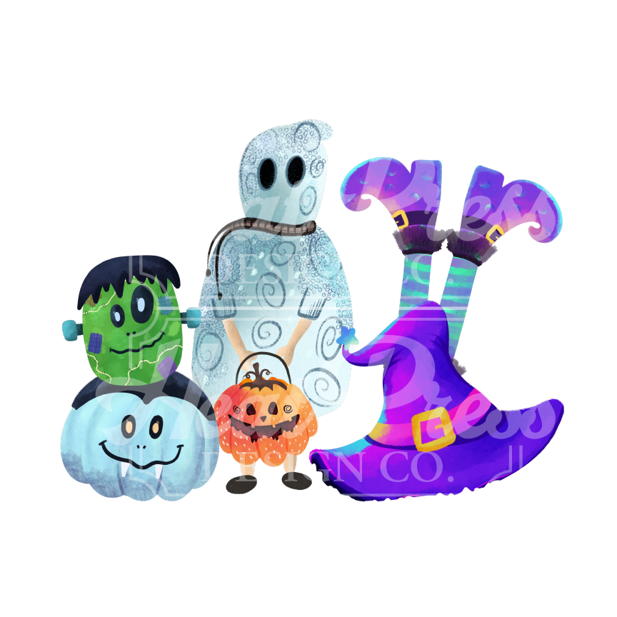 Trick or Treater Trio #2 - DTF Transfer