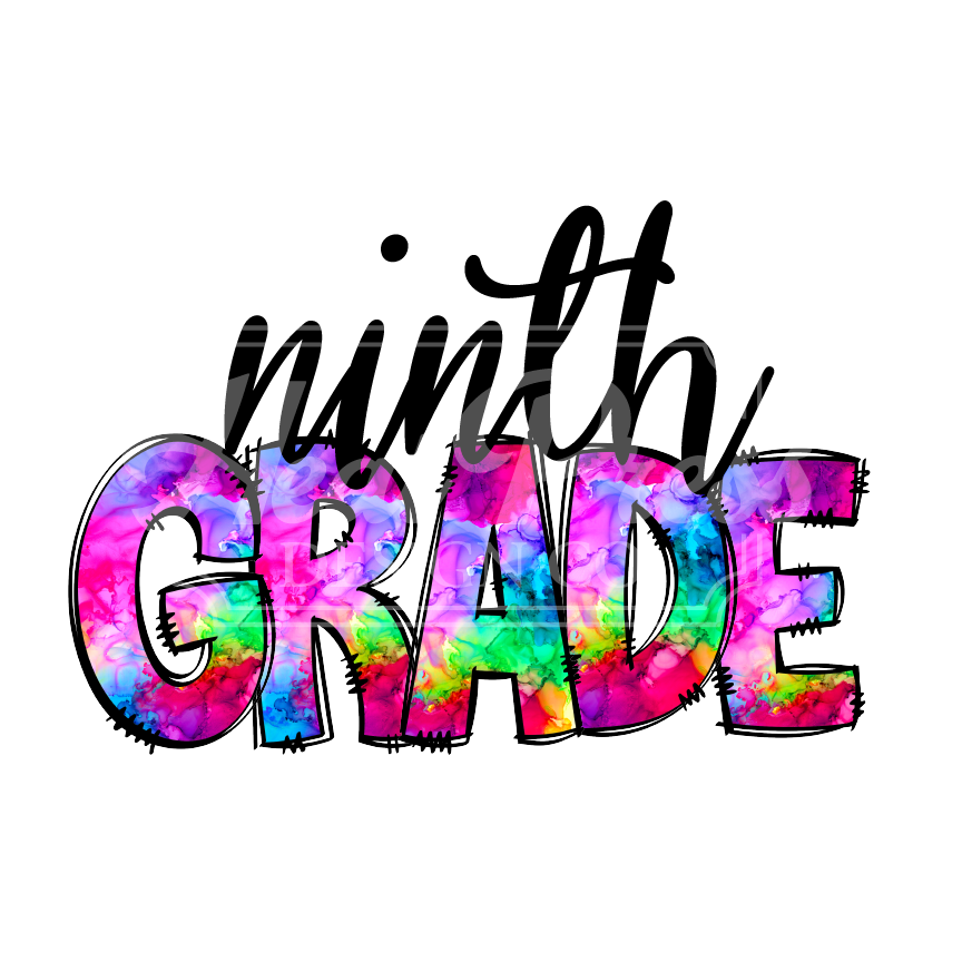 9th Grade Tie Dye - DTF Transfer