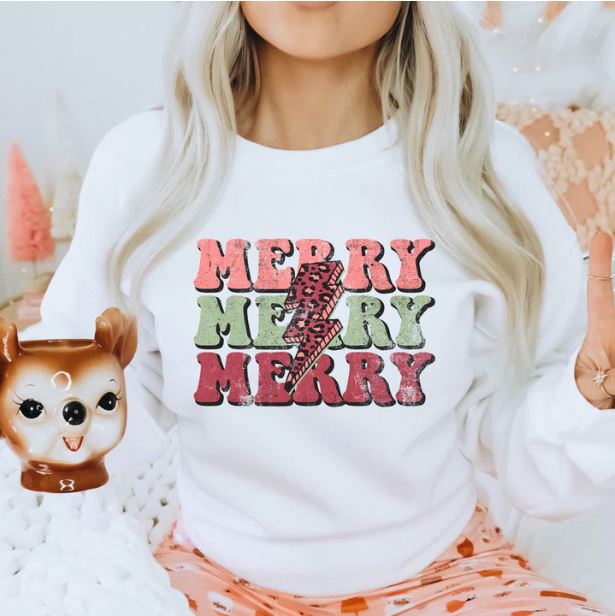 Merry Merry Merry - Screen Print Transfer