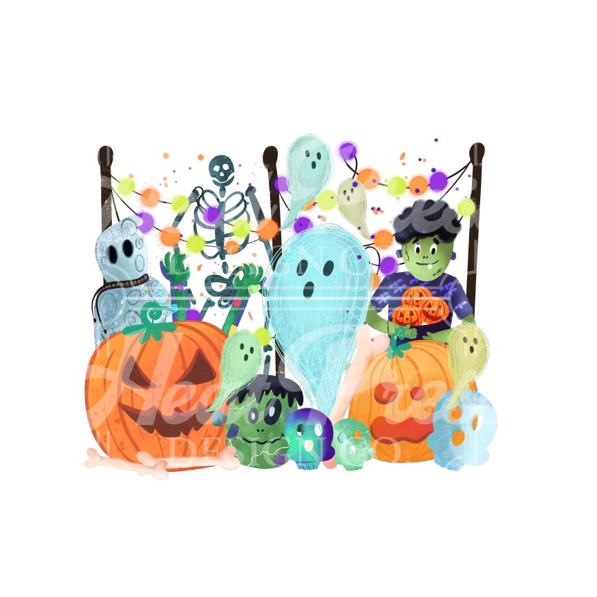 Halloween Character Party - DTF Transfer