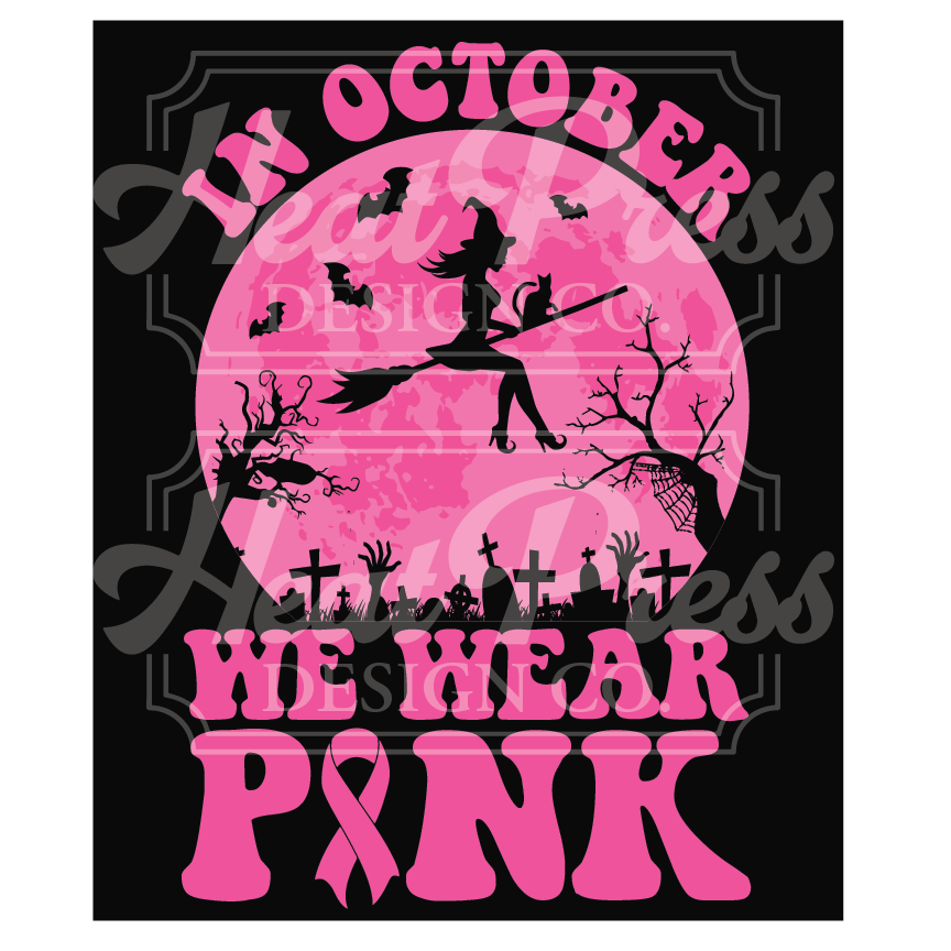 October We Wear Pink - DTF Transfer