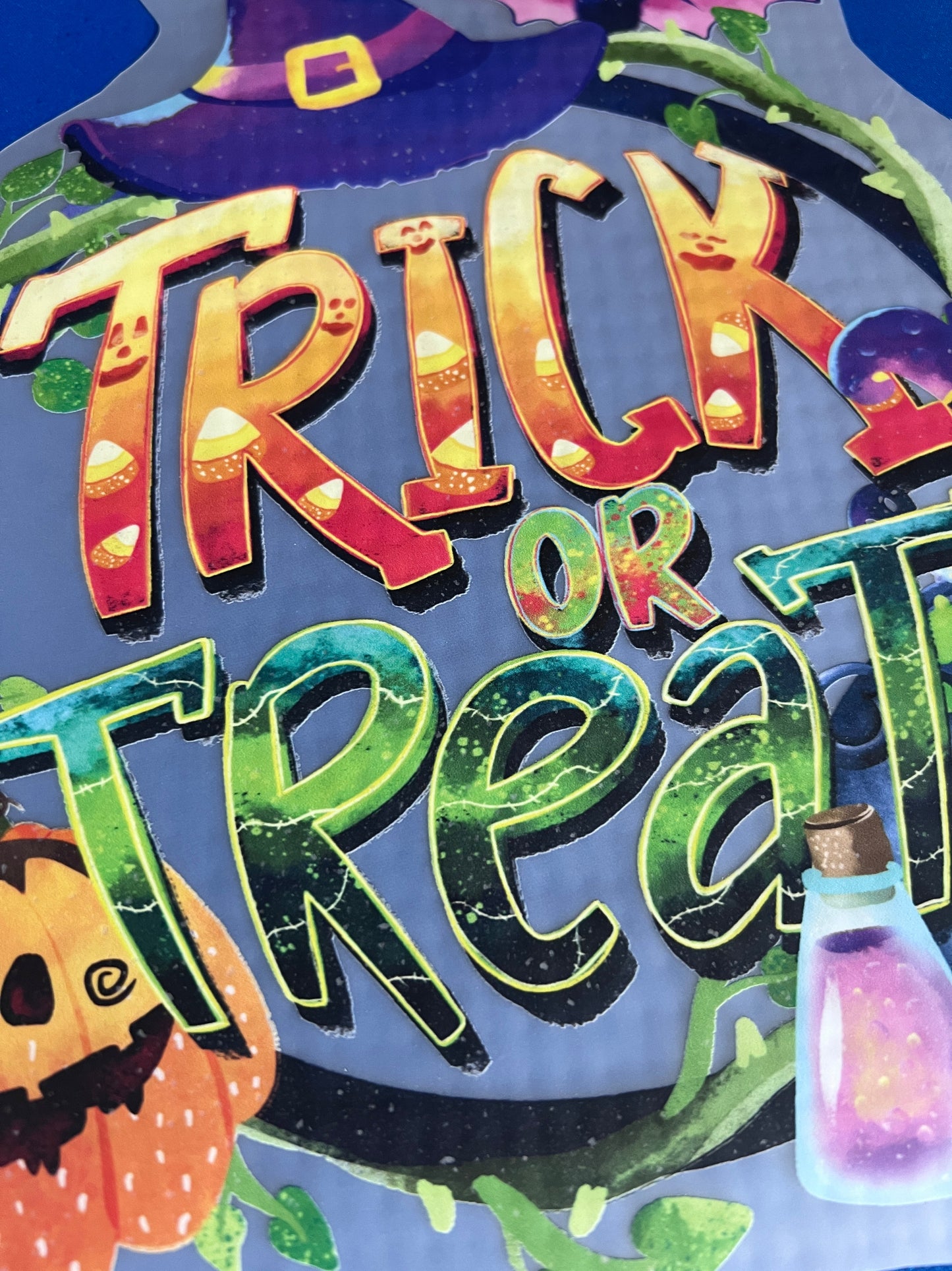 Trick or Treat (circle) - DTF Transfer - CLEARANCE
