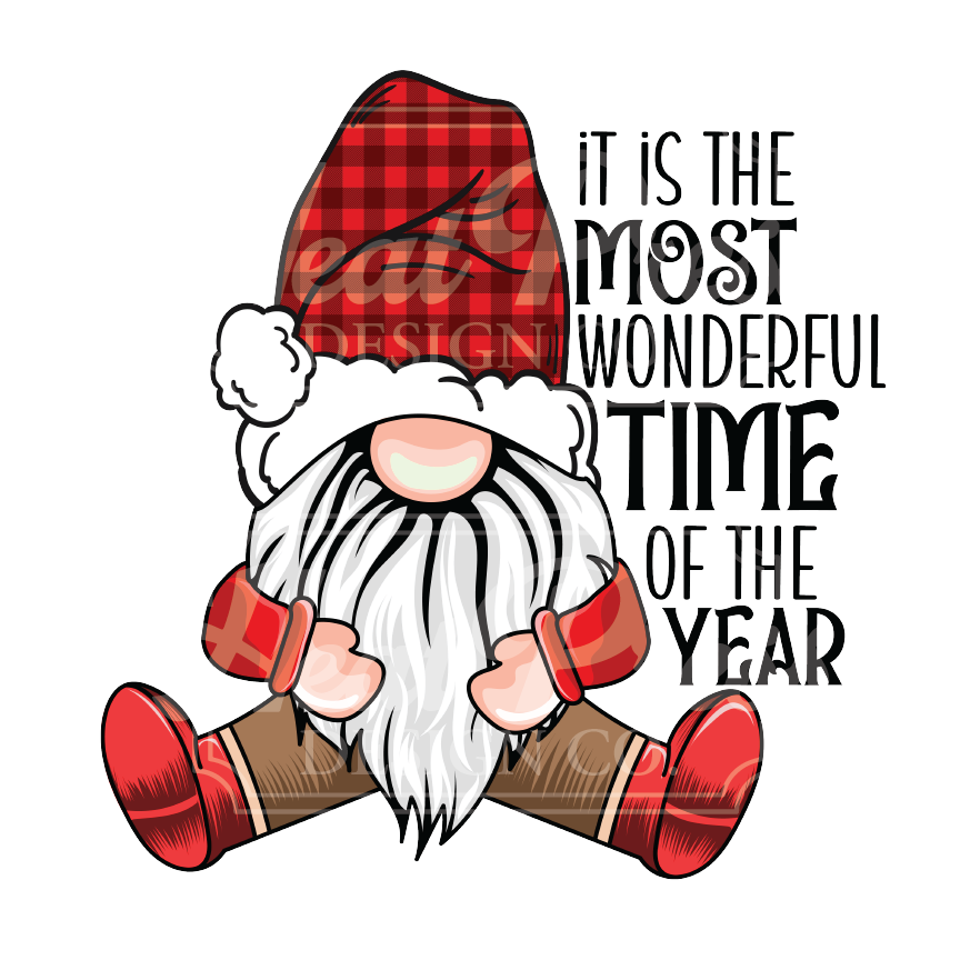 Gnome Wonderful Time - DTF Transfer