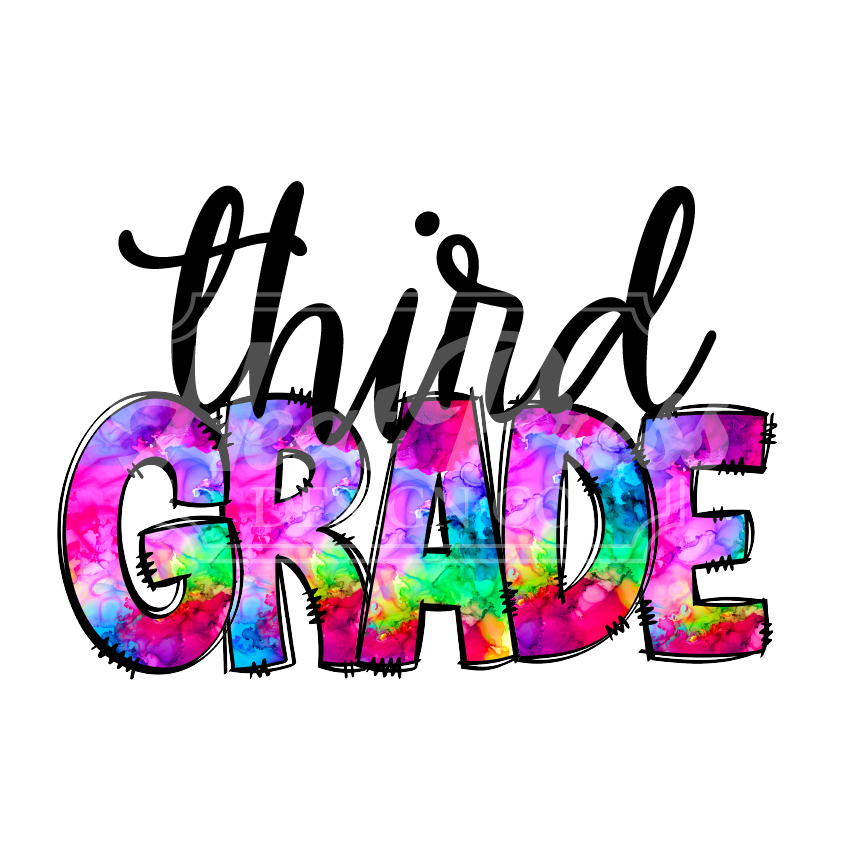 3rd Grade Tie Dye - Sublimation Transfer