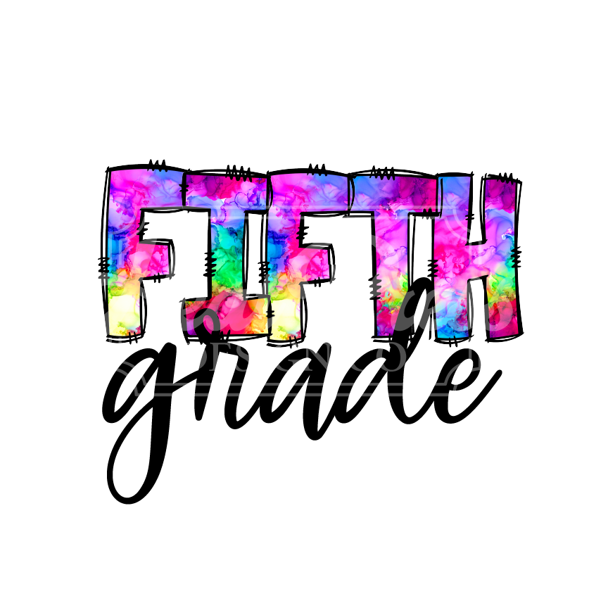 Tie Dye 5th Grade - DTF Transfer