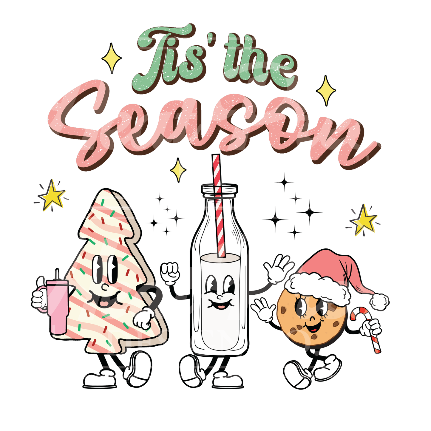 Tis The Season Retro - DTF Transfer