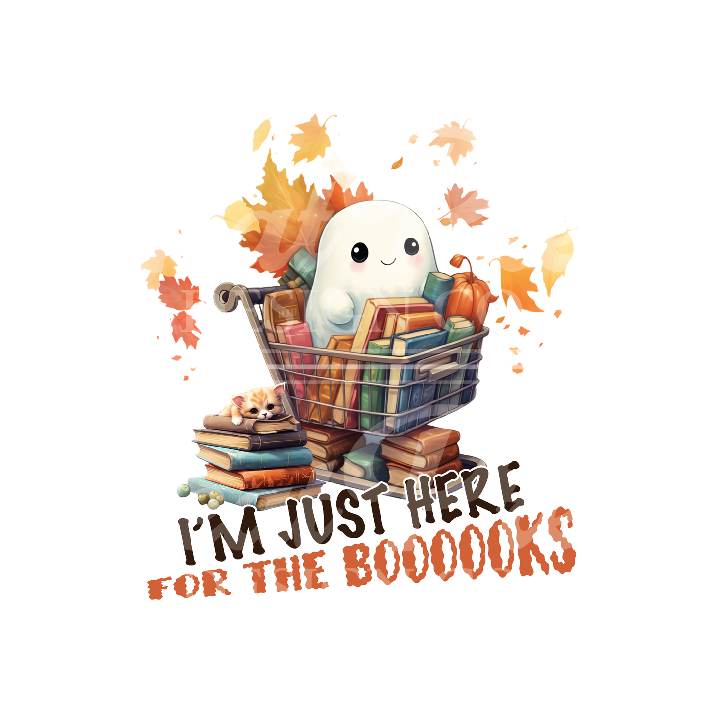 Here for Books - DTF Transfer
