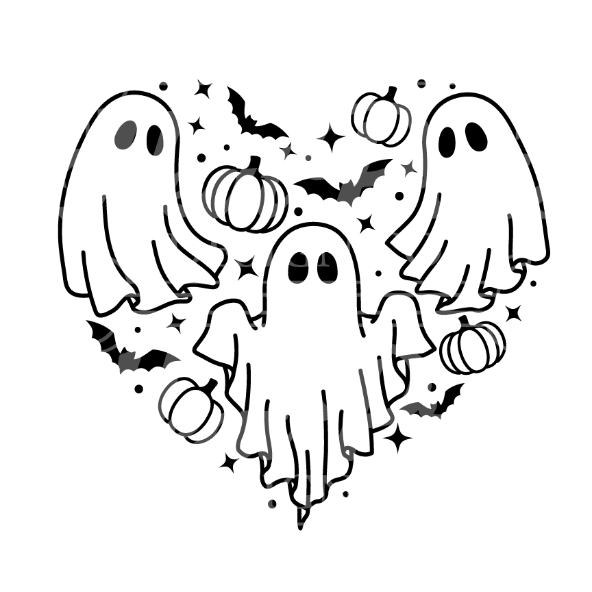 Ghost Heart - DTF Transfer