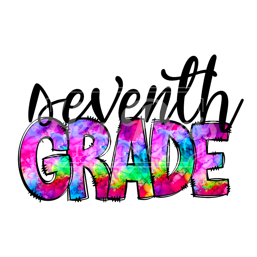 7th Grade Tie Dye - Sublimation Transfer