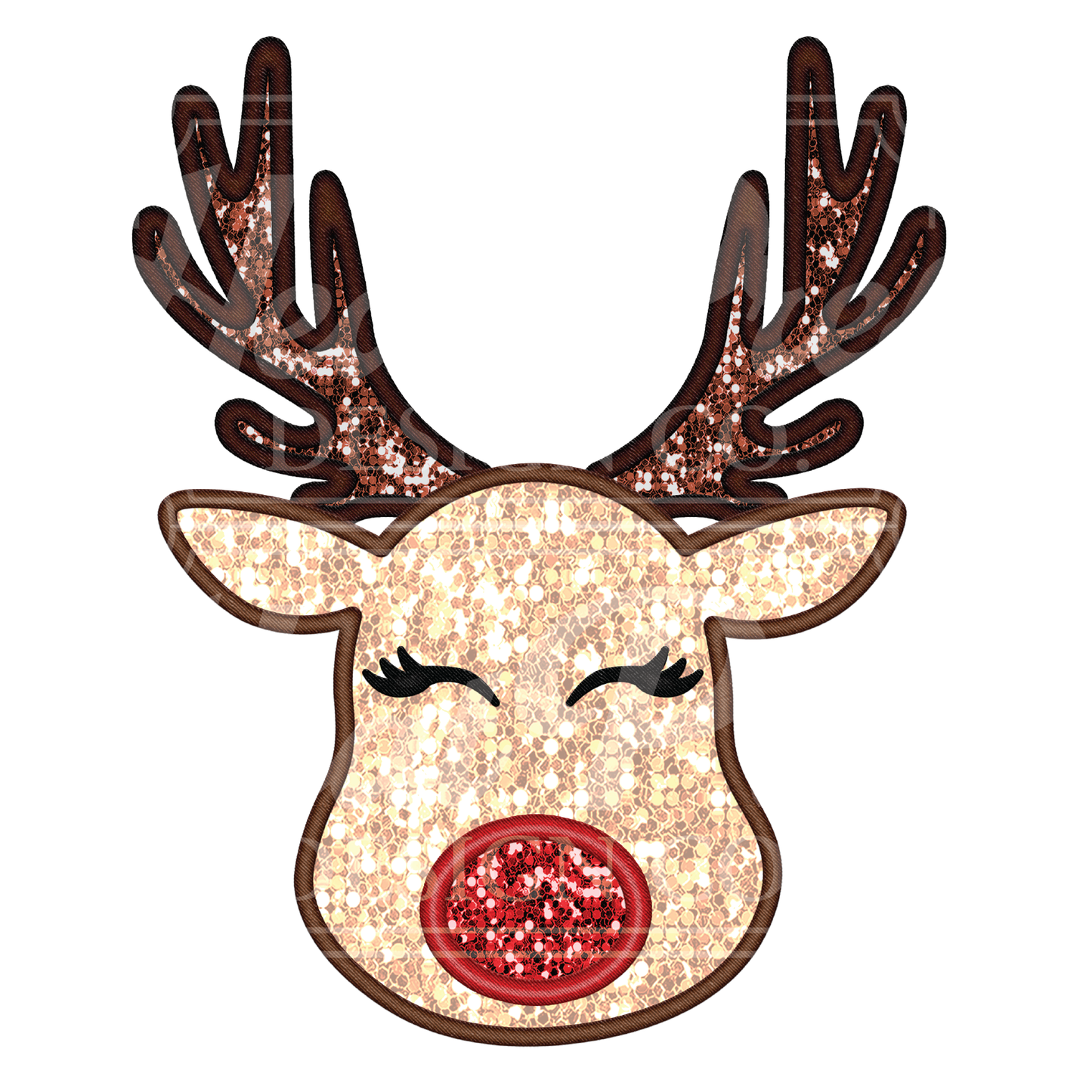 Faux sequin Reindeer - DTF Transfer