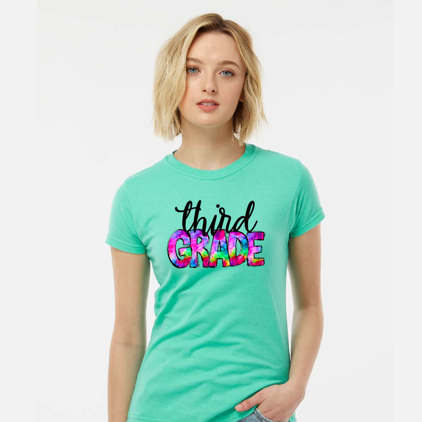 3rd Grade Tie Dye - DTF Transfer