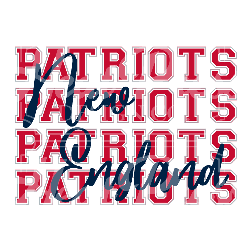 Patriots (grey outline) - DTF Transfer