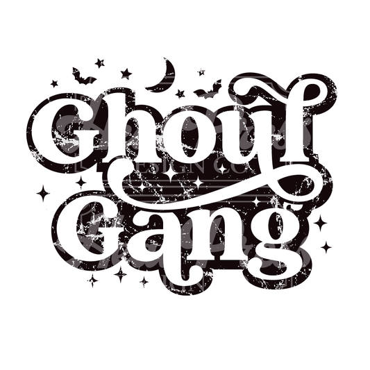 Ghoul Gang (distressed black) - DTF Transfer