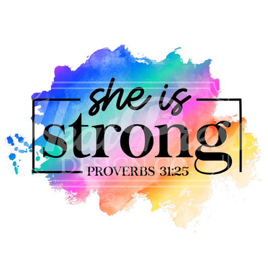 She is Strong - Sublimation Transfer