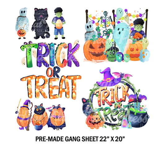 Halloween - Pre-Made DTF Transfer Gang Sheet